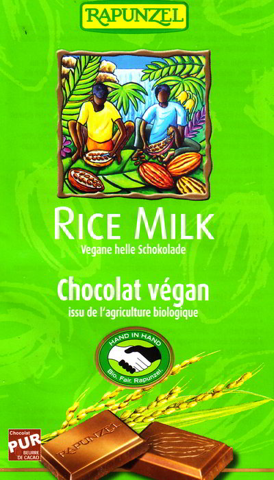 Rapunzel Rice Milk – vegane helle Schokolade