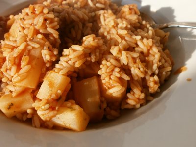 Schwarzwurzeln mit Reis (Foto 2)