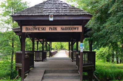 Eingang zum Nationalpark Białowieża