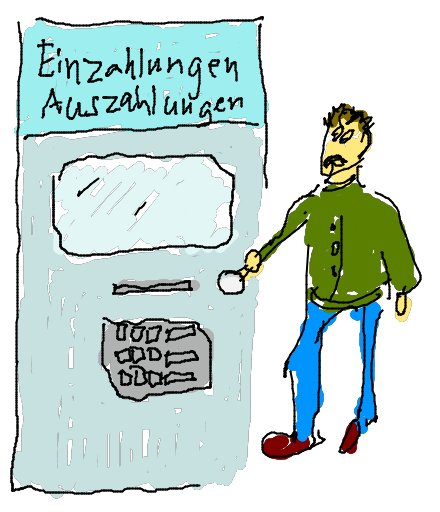 Ein- und Auszahlungs-Automat