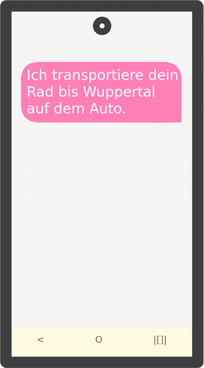 Fahrrad auf dem Auto