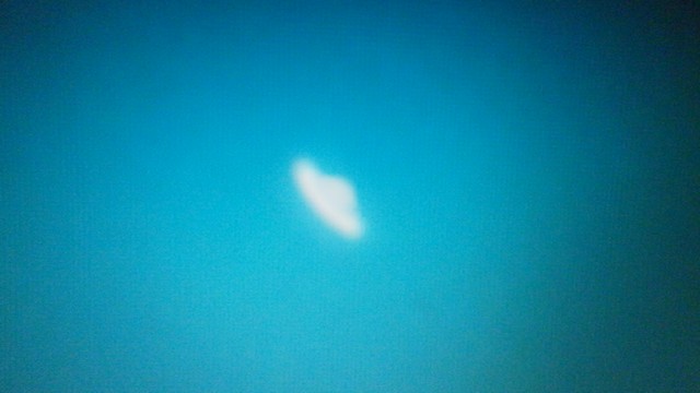 Beweisfoto: Fliegende Untertasse (UFO)