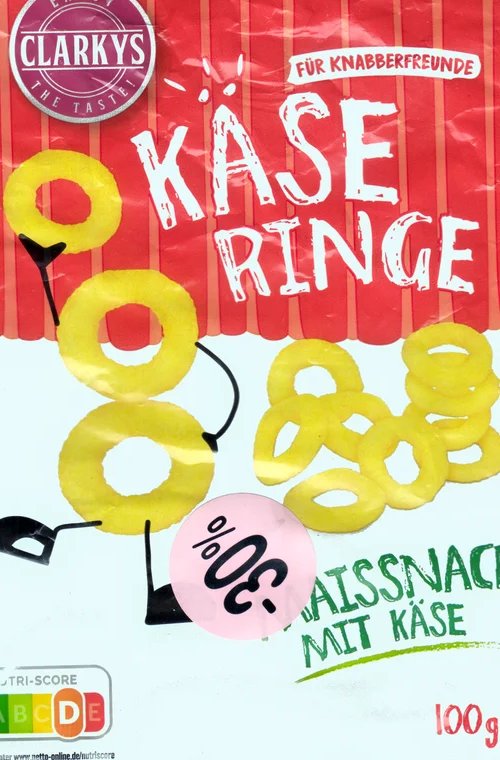 Käseringe minus 30 Prozent